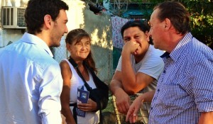 Gainza de campaña con Varisco.