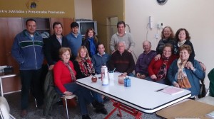 Demartin en el Centro de Jubiliados Viale.