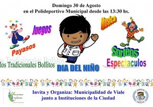 Sera este domingo 30 de agosto