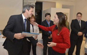 Bahl y Osuna encabezaron el acto.