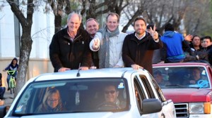 Bordet, Urribarri (h), Ballestena y Daud salieron de caravana. 