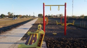 Inauguran la primera etapa de la senda peatonal en María Grande