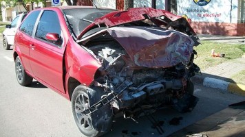 Uno de los conductores no pasó el test de alcoholemia.