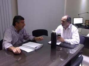 Robles se reunió con Salcerini