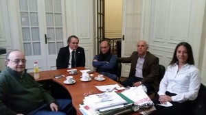La concejal Villagra visitó en julio pasado a Leopoldo Moreau en Buenos Aires.