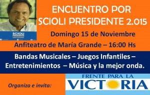 Apoyo a Scioli en María Grande