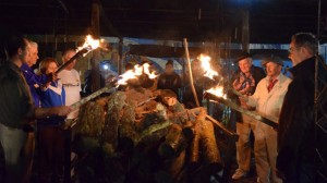 Se faenaron 40 novillos.