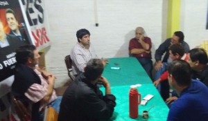 Fuertes se reunió con de su partido político en Cerrito.