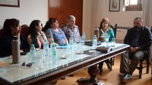 Osuna, junto a Uranga y a concejales del FpV, se reunió ayer con Quinodoz y ediles electos del massismo.