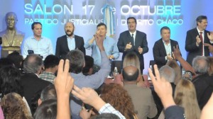 Urribarri estuvo en el encuentro de gobernadores del PJ en Chaco.