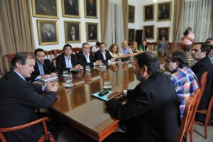 Encuentro en Casa de Gobierno.