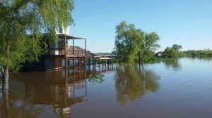El Saucedal ante la crecida del Río Paraná