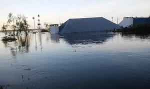 Así se observa a la costa en Hernandarias