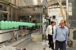 El mandatario recorrió la planta Baggio de Gualeguaychú.