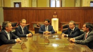 Cónclave de Urribarri, Bordet, Echegaray, Pichetto y Michel.