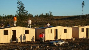 Voluntarios de todo el país construirán viviendas de emergencia en Entre Ríos.