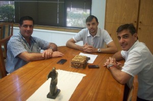 Dialogaron sobre la situación actual del hospital.