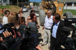 El Intendente Varisco recorrió obras debacheo en la Ciudad