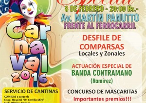 Lunes 8 de Febrero, a las 20 horas.