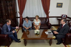 Halle, Romero y Bahl con Bordet