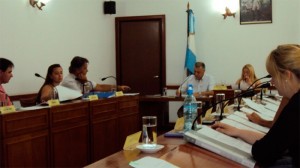 En sesión del Concejo Deliberante.