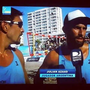 Azaad y Bianchi en lo mas alto del Voley