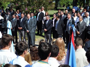 Bordet participó del acto en Ramirez