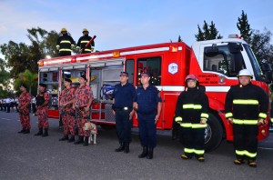 Urribarri entregó un nuevo coche autobomba a los Bomberos Zapadores