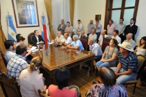 Reunión en la Cámara de Diputados.