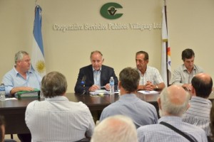 Reunión con cooperativas eléctricas.