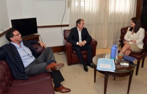 Bordet articula con Kunath y Guastavino la agenda entrerriana en el Congreso.