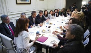 La ex presidenta se reunión con Senadores Nacionales
