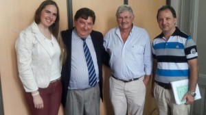 El senador Kisser recibió a los odontólogos. 