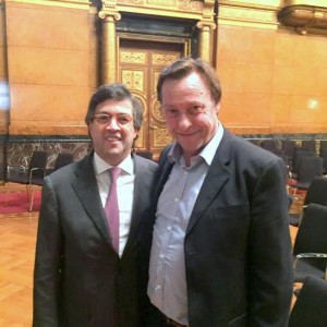 Varisco  junto al Presidente del BID, Luis Alberto Moreno