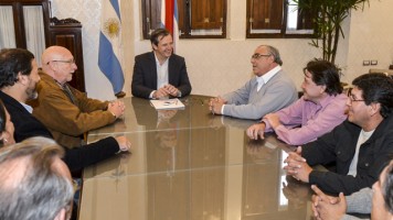 El vicegobernador recibió a los referentes de la CTA entrerriana yaskista.