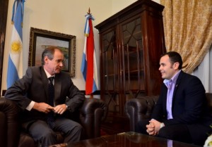 Bordet recibió a Cristian Bello.