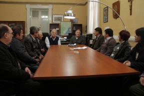 Intendentes de Paraná Campaña con funcionarios provinciales