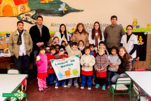 Se les enseño a los niños a lavarse correctamente las manos 