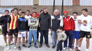 Bahl visitó las instalaciones del Atlético Neuquén Club.