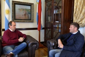 Bordet recibió al concejal Bértoli.