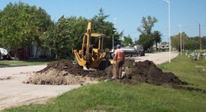 Obras de desagües en Bv. Unión