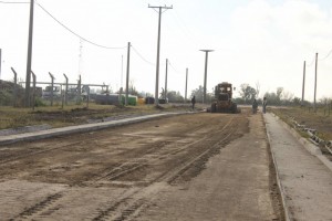 Obras en el Parque Industrial. 