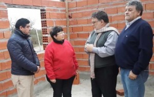 Francolini recorrió las obras.