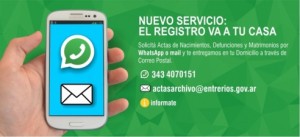 Se pueden solicitar actas de nacimiento, defunciones y matrimonios por whatsapp y correo electrónico.