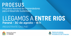 Este martes 30 de agosto de 18 a 20, en el Centro Cultural y de Convenciones "La Vieja Usina" .