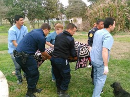 Policías salvaron a un niño en María Grande