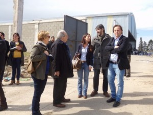 Funcionarios recorrieron el predio.