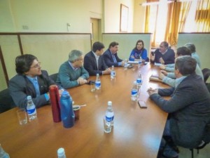 Benitez recibió a senadores de Cambiemos.