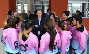 Inauguró el nuevo edificio de la escuela secundaria en Ceibas.