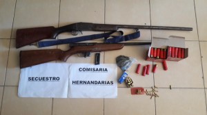 Secuestraron armas en Hernandarias